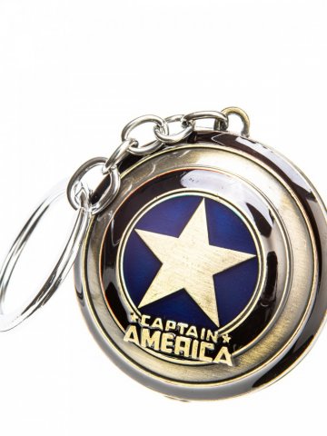 Брелок / на ключи / щит / Капитан Америка / Captain America / бронза