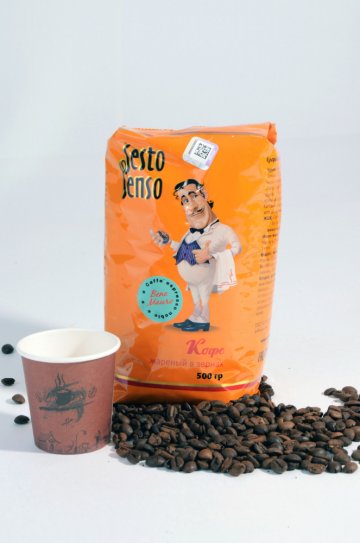 Кофе / жареный / зерна / SESTO SENSO / Bene Mauro / 0,5 кг