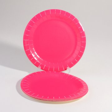 Тарелка одноразовая бумажная круглая