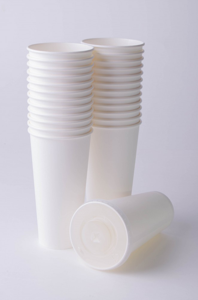 Стакан бумажный для холодных/горячих жидкостей 500мл(V22 питьевой), Беларусь, коробка (1 000 шт)